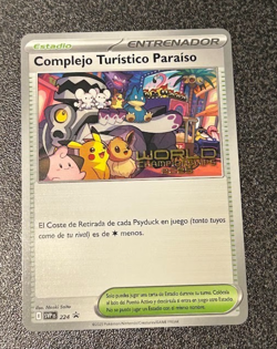 Paradise Resort 2025 World Championships SPANISH Promo SVP 224 NM Pokemon Card - Image 1