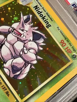 PSA 8 Nidoking Holo #11 Base Set 2 2000 Pokemon Game - Image 4