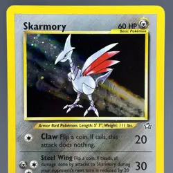 Skarmory 13/111 Neo Genesis Set Unlimited Holo Rare Pokemon Card WOTC Vintage - Image 3