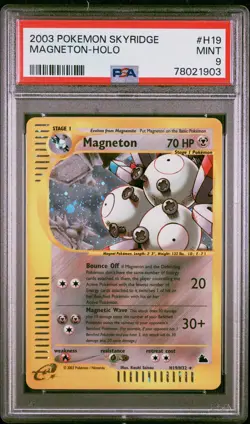 2003 POKEMON SKYRIDGE #H19 MAGNETON-HOLO PSA 9 - Image 1