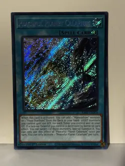 Peaceful Planet Calarium (Secret Rare) Secret Rare RA02-EN074 1st Ed Yugioh NM - Image 1