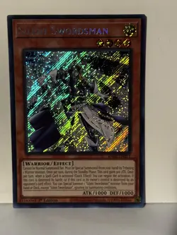 Silent Swordsman (Secret Rare) Secret Rare RA02-EN011 1st Ed Yugioh NM - Image 1