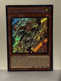 Spiritual Beast Tamer Lara Secret Rare BLTR-EN017 1st Ed Yugioh NM - Image 1