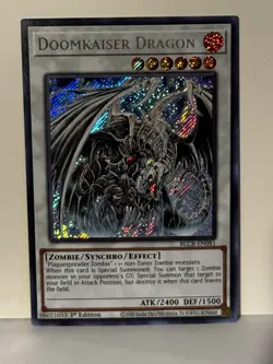 Doomkaiser Dragon Secret Rare BLCR-EN081 1st Ed Yugioh NM - Image 1