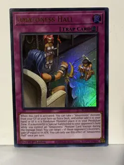 Amazoness Hall Ultra Rare BLCR-EN038 1st Ed Yugioh NM - Image 1