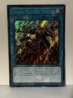 Triple Tactics Thrust (Secret Rare) Secret Rare RA03-EN072 1st Ed Yugioh NM - Image 1