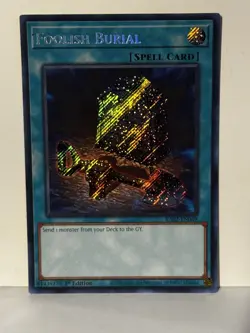 Foolish Burial (Secret Rare) Secret Rare RA02-EN049 1st Ed Yugioh NM - Image 1