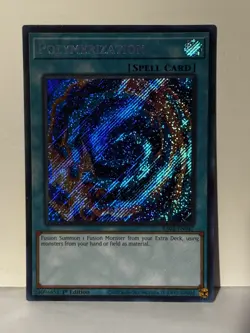 Polymerization (Secret Rare) Secret Rare RA02-EN047 1st Ed Yugioh NM - Image 1