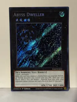 Abyss Dweller (Secret Rare) Secret Rare RA02-EN033 1st Ed Yugioh NM - Image 1