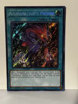 Abomination's Prison (Secret Rare) Secret Rare RA02-EN064 1st Ed Yugioh NM - Image 1