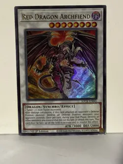 Red Dragon Archfiend Ultra Rare SDCK-EN045 1st Ed Yugioh NM - Image 1