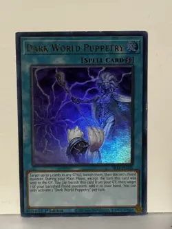Dark World Puppetry Ultra Rare SR13-EN025 1st Ed Yugioh LP - Image 1