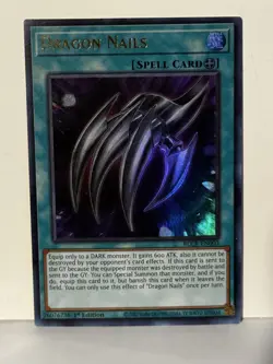 Dragon Nails Ultra Rare BLCR-EN003 1st Ed Yugioh NM - Image 1