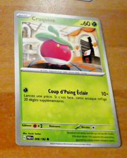 POKEMON FAILLE PARADOXE CARD CARTE CROQUINE 008/182 PAR FR JCC NM 2023 - Image 1