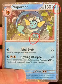 Swirls 🌀 Vaporeon 168 SVP: Black Star Promo English Pokemon Card NM - Image 4