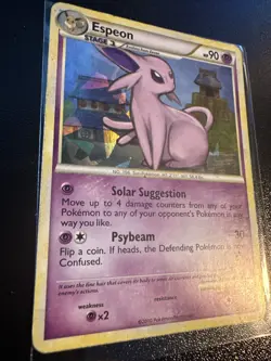 Espeon 2/90 Cracked Ice Holo HGSS Undaunted Rare Pokemon Card MP/HP - Image 2