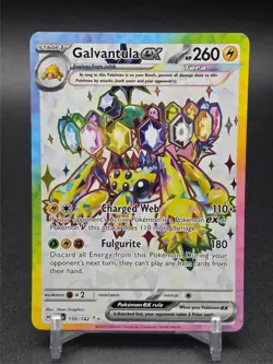 Galvantula ex 159/142 Sv07: Stellar Crown Holo Pokemon TCG Ultra Rare Card - Image 1