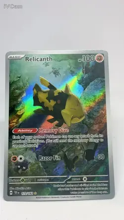Pokemon Card Relicanth 173/162 Temporal Forces Holo Illustration Rare NM - Image 1