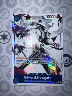 One Piece Card Edward Newgate ST22-003 Parallel English Starter Deck NM In Hand - Image 1