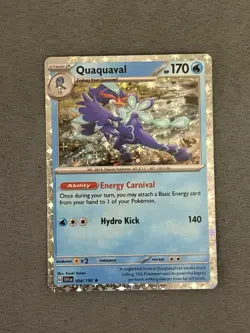 Pokemon TCG Quaquaval 054/198 Starlight Holo - Scarlet & Violet NM/M - Image 1