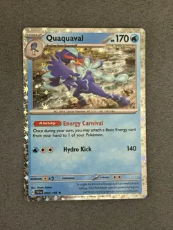 Pokemon TCG Quaquaval 054/198 Starlight Holo - Scarlet & Violet NM/M - Image 3