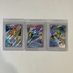 Pokemon 1st Partner Illustration Collections Turtwig #40 Chimchar #41 Piplup #42 - Image 1