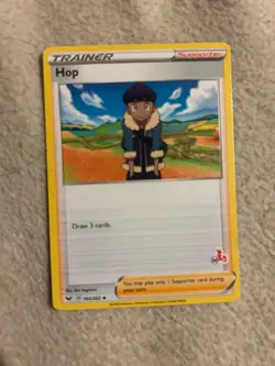 Pokemon Hop Trainer Supporter Card Sword Shield 165/202 2020 Draw - Image 1