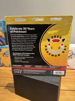 Pokemon 2026 Pokemon Day Collection Box Pikachu Promo 3 Booster Packs Sealed - Image 2
