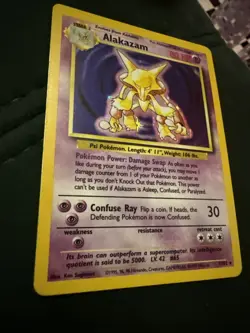 Pokemon TCG Alakazam 1/102 Base Set 2 Holo Rare Mystic - Image 2