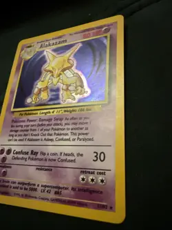 Pokemon TCG Alakazam 1/102 Base Set 2 Holo Rare Mystic - Image 3