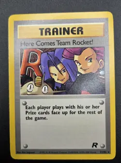 Pokemon TCG Trainer Team Rocket Here Comes Team Rocket! # 71/82 Rare Wizards OTC - Image 1