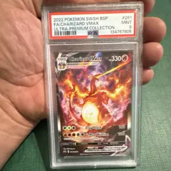 Pokemon TCG Charizard VMAX SWSH261 SWSH Promo Holo Full Art PSA 9 2022 - Image 3