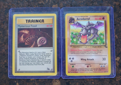 Aerodactyl 16/62, Rare, Fossil, Unlimited, Pokemon Card + Mysterious Fossil - Image 1
