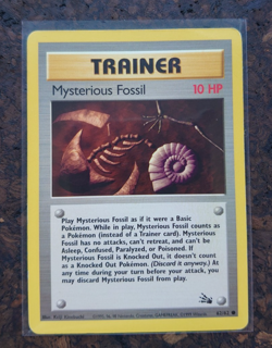 Aerodactyl 16/62, Rare, Fossil, Unlimited, Pokemon Card + Mysterious Fossil - Image 5
