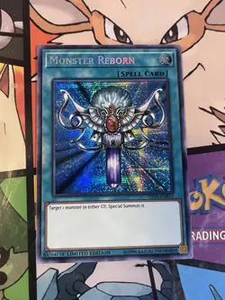 Yugioh Monster Reborn TN19-EN011 Secret Rare Limited Edition NM - Image 1