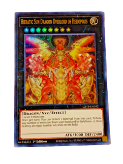 Yugioh TCG Hieratic Sun Dragon Overlord of Heliopolis 1st Edition Ultra Rare LP - Image 2
