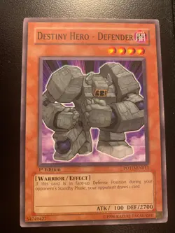 Destiny Hero - Defender 1st Edition Common Power of the Duelist POTD-EN013 LP - Image 1