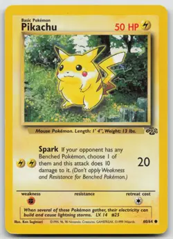 Pokemon Card Pikachu Common Jungle 60/64 - Image 1