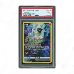 Mew Crown Zenith Galarian Gallery Holo Rare Card GG10/GG70 Graded PSA 9 Sleeping - Image 3