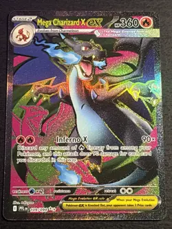 Mega Charizard X EX 109/094 Pokemon TCG Full Art Double Rare Card Near Mint NM - Image 1