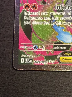 Mega Charizard X EX 109/094 Pokemon TCG Full Art Double Rare Card Near Mint NM - Image 5