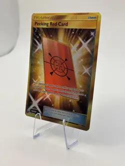 Peeking Red Card (Secret Rare) Secret Rare SM - Ultra Prism 169/156 LP/NM - Image 2