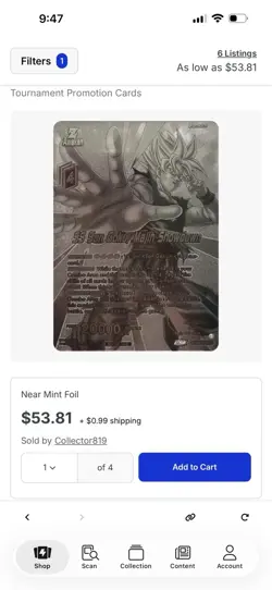 Bandai Dragon Ball Super SS Son Goku Majin Showdown Tournament Promo Foil Card - Image 4