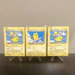 Pokemon XY Evolutions Flying Pikachu & Surfing Pikachu Lot 3 Cards English - Image 1