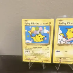 Pokemon XY Evolutions Flying Pikachu & Surfing Pikachu Lot 3 Cards English - Image 2