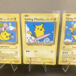 Pokemon XY Evolutions Flying Pikachu & Surfing Pikachu Lot 3 Cards English - Image 3