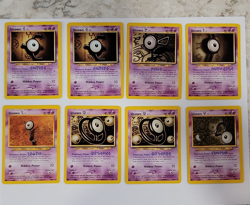 Pokemon TCG Neo Discovery/Revelation Unown 8-Card Lot E, F, I, L, O, V - Image 1