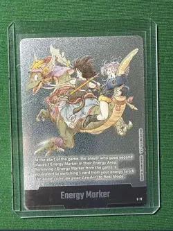 Energy Marker Silver E-72 Fusion World Dragon Ball Card SB02 Bandai - Image 1