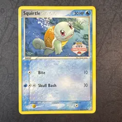 2007 City Championships Squirtle 63/100 Crystal Guardians Pokemon Card Rare - Image 1