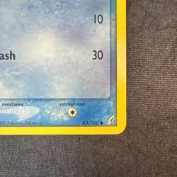 2007 City Championships Squirtle 63/100 Crystal Guardians Pokemon Card Rare - Image 5